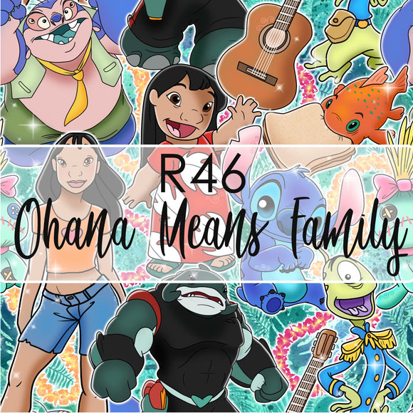 Pre-Order Fabric Ohana Means Family