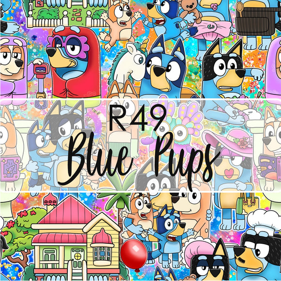 Pre-Order Fabric Blue Pups