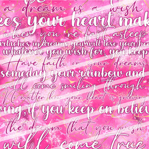 Wish Lyrics Pink (R40)