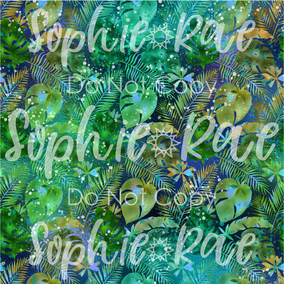 Speckle Leaves Green (R24)