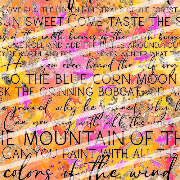 Wind Lyrics Black (R41)