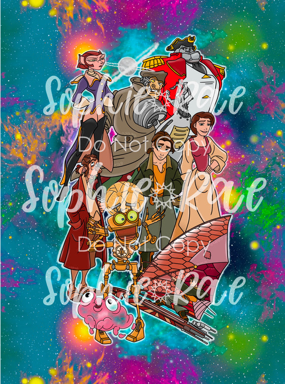 Rattle the Stars Multicolor Blanket Topper (R6)