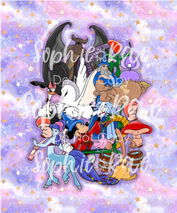 Magical Musical Pink Sky Blanket Topper